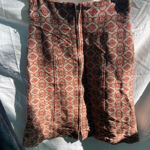Tracy Reese Geometric Pencil Midi zip up Skirt -vintage sz 10 : firs 4-6